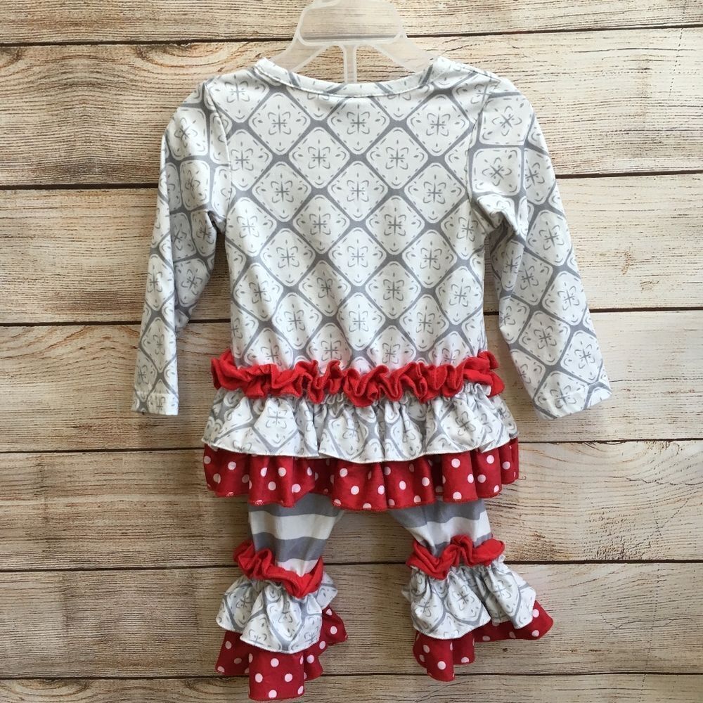 ‎DASH OF GLITTER CHRISTMAS TOP AND PANTS - Picture 3 of 8